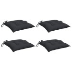 vidaXL Perne de scaun, 4 buc., negru, 40x40x7 cm, textil oxford vidaXL Perne de scaun, 4 buc., negru, 40x40x7 cm, textil oxford