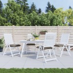 vidaXL Perne de scaun, 4 buc., gri taupe, 40x40x7 cm, textil oxford vidaXL Perne de scaun, 4 buc., gri taupe, 40x40x7 cm, textil oxford