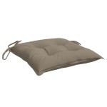 vidaXL Perne de scaun, 4 buc., gri taupe, 40x40x7 cm, textil oxford vidaXL Perne de scaun, 4 buc., gri taupe, 40x40x7 cm, textil oxford