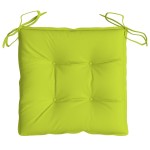 vidaXL Perne de scaun, 4 buc., verde aprins, 40x40x7 cm, textil oxford