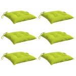 vidaXL Perne de scaun, 6 buc., verde aprins, 40x40x7 cm, textil oxford