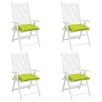 vidaXL Perne de scaun, 6 buc., verde aprins, 40x40x7 cm, textil oxford
