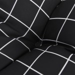 vidaXL Perne scaun, 4 buc., negru, 40x40x7 cm, textil, model pătrățele vidaXL Perne scaun, 4 buc., negru, 40x40x7 cm, textil, model pătrățele