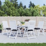 vidaXL Perne scaun, 6 buc., negru, 40x40x7 cm, textil, model pătrățele vidaXL Perne scaun, 6 buc., negru, 40x40x7 cm, textil, model pătrățele
