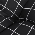 vidaXL Perne scaun, 6 buc., negru, 40x40x7 cm, textil, model pătrățele vidaXL Perne scaun, 6 buc., negru, 40x40x7 cm, textil, model pătrățele