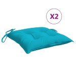 vidaXL Perne de scaun, 2 buc., turcoaz, 40 x 40 x 7 cm, textil vidaXL Perne de scaun, 2 buc., turcoaz, 40 x 40 x 7 cm, textil