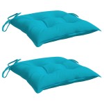vidaXL Perne de scaun, 2 buc., turcoaz, 40 x 40 x 7 cm, textil vidaXL Perne de scaun, 2 buc., turcoaz, 40 x 40 x 7 cm, textil