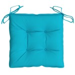 vidaXL Perne de scaun, 4 buc., turcoaz, 40 x 40 x 7 cm, textil