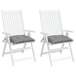 vidaXL Perne de scaun, 2 buc., gri, 50x50x7 cm, textil oxford