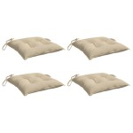 vidaXL Perne de scaun, 4 buc., bej, 50x50x7 cm, textil oxford vidaXL Perne de scaun, 4 buc., bej, 50x50x7 cm, textil oxford