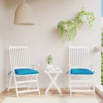 vidaXL Perne de scaun 2 buc. albastru deschis 50x50x7 cm textil oxford vidaXL Perne de scaun 2 buc. albastru deschis 50x50x7 cm textil oxford