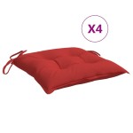 vidaXL Perne de scaun, 4 buc., roșu, 50x50x7 cm, textil oxford vidaXL Perne de scaun, 4 buc., roșu, 50x50x7 cm, textil oxford