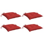 vidaXL Perne de scaun, 4 buc., roșu, 50x50x7 cm, textil oxford vidaXL Perne de scaun, 4 buc., roșu, 50x50x7 cm, textil oxford
