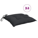 vidaXL Perne de scaun, 4 buc., negru, 50x50x7 cm, textil oxford vidaXL Perne de scaun, 4 buc., negru, 50x50x7 cm, textil oxford