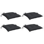 vidaXL Perne de scaun, 4 buc., negru, 50x50x7 cm, textil oxford vidaXL Perne de scaun, 4 buc., negru, 50x50x7 cm, textil oxford