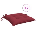 vidaXL Perne de scaun, 2 buc., vin roșu, 50x50x7 cm, textil oxford vidaXL Perne de scaun, 2 buc., vin roșu, 50x50x7 cm, textil oxford
