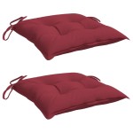 vidaXL Perne de scaun, 2 buc., vin roșu, 50x50x7 cm, textil oxford vidaXL Perne de scaun, 2 buc., vin roșu, 50x50x7 cm, textil oxford