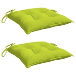 vidaXL Perne de scaun 2 buc. verde deschis 50x50x7 cm textil oxford