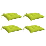vidaXL Perne de scaun 4 buc. verde deschis 50x50x7 cm textil oxford