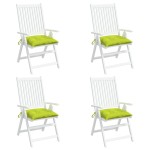 vidaXL Perne de scaun 4 buc. verde deschis 50x50x7 cm textil oxford
