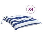 vidaXL Perne de scaun, 4 buc., albastru&alb, 50x50x7 cm, textil oxford vidaXL Perne de scaun, 4 buc., albastru&alb, 50x50x7 cm, textil oxford