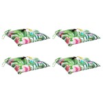 vidaXL Perne de scaun, 4 buc., multicolor, 50x50x7 cm, textil oxford vidaXL Perne de scaun, 4 buc., multicolor, 50x50x7 cm, textil oxford