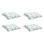 vidaXL Perne de scaun, 4 buc., model frunze, 50x50x7 cm, textil oxford vidaXL Perne de scaun, 4 buc., model frunze, 50x50x7 cm, textil oxford