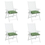 vidaXL Perne de scaun, 4 buc., 50x50x7 cm, textil, model frunze vidaXL Perne de scaun, 4 buc., 50x50x7 cm, textil, model frunze