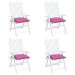 vidaXL Perne de scaun, 4 buc., roz, 50x50x7 cm, textil oxford vidaXL Perne de scaun, 4 buc., roz, 50x50x7 cm, textil oxford