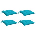 vidaXL Perne de scaun, 4 buc., turcoaz, 50x50x7 cm, textil oxford vidaXL Perne de scaun, 4 buc., turcoaz, 50x50x7 cm, textil oxford