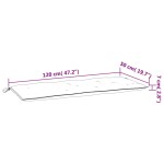 vidaXL Pernă de bancă de grădină, gri, 120x50x7 cm, material oxford vidaXL Pernă de bancă de grădină, gri, 120x50x7 cm, material oxford