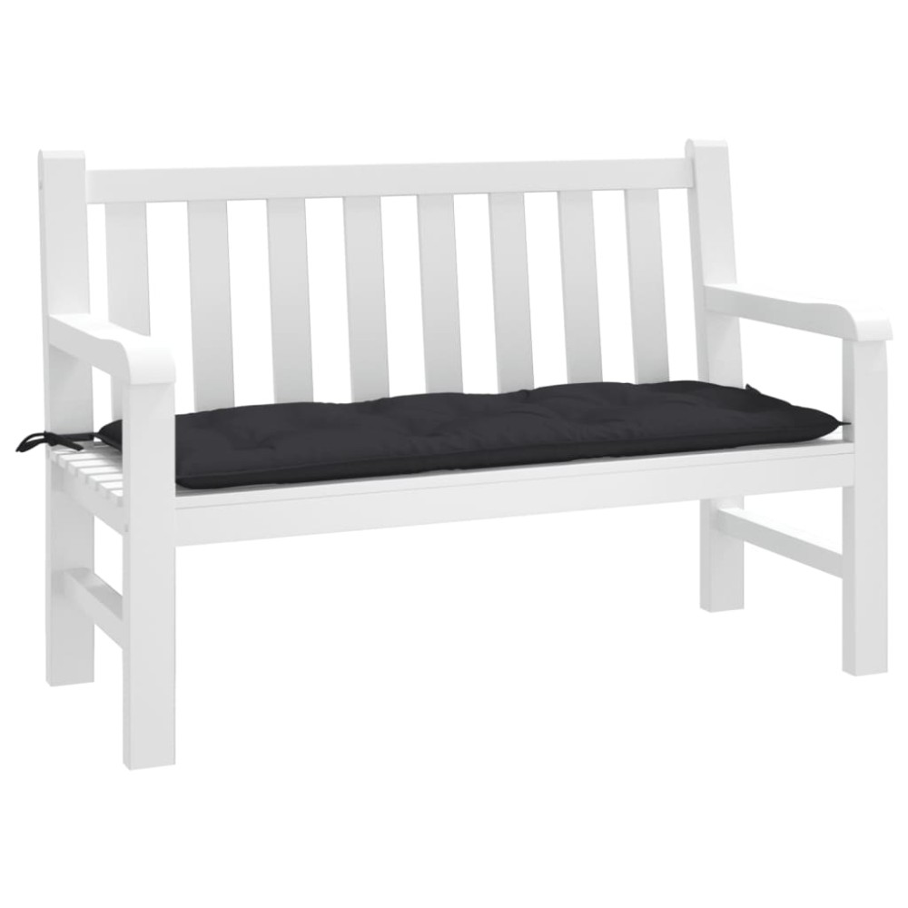 vidaXL Pernă bancă de grădină, negru, 120x50x7 cm, material oxford