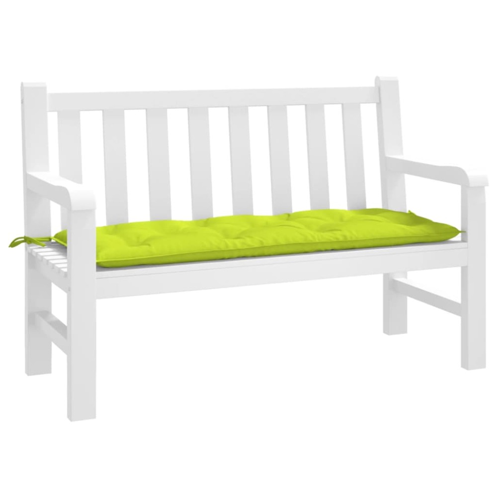 vidaXL Pernă bancă de grădină verde aprins, 120x50x7 cm, textil oxford
