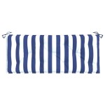vidaXL Pernă bancă grădină, dungi albastru/alb, 120x50x7 cm, textil vidaXL Pernă bancă grădină, dungi albastru/alb, 120x50x7 cm, textil