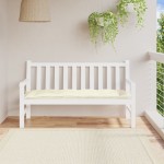 vidaXL Pernă bancă de grădină, crem, 150x50x7 cm, textil oxford vidaXL Pernă bancă de grădină, crem, 150x50x7 cm, textil oxford
