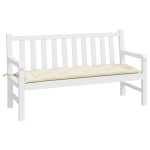 vidaXL Pernă bancă de grădină, crem, 150x50x7 cm, textil oxford vidaXL Pernă bancă de grădină, crem, 150x50x7 cm, textil oxford