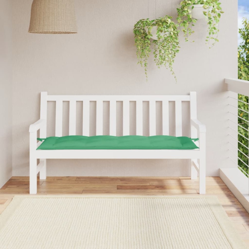 vidaXL Pernă bancă de grădină, verde, 150x50x7 cm, material oxford