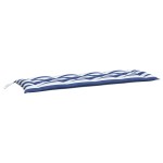 vidaXL Pernă de bancă dungi albastre și albe 150x50x7 cm textil oxford vidaXL Pernă de bancă dungi albastre și albe 150x50x7 cm textil oxford