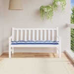 vidaXL Pernă de bancă dungi albastre și albe 150x50x7 cm textil oxford vidaXL Pernă de bancă dungi albastre și albe 150x50x7 cm textil oxford