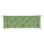 vidaXL Pernă bancă de grădină model frunze, 150x50x7 cm, textil oxford vidaXL Pernă bancă de grădină model frunze, 150x50x7 cm, textil oxford