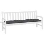 vidaXL Pernă bancă de grădină, antracit, 180x50x7 cm, material oxford vidaXL Pernă bancă de grădină, antracit, 180x50x7 cm, material oxford