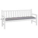 vidaXL Pernă bancă de grădină, gri, 180x50x7 cm, material oxford