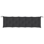 vidaXL Pernă bancă de grădină, negru, 180x50x7 cm, material oxford