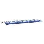 vidaXL Pernă de bancă dungi albastre și albe 180x50x7 cm textil oxford vidaXL Pernă de bancă dungi albastre și albe 180x50x7 cm textil oxford