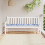vidaXL Pernă de bancă dungi albastre și albe 180x50x7 cm textil oxford vidaXL Pernă de bancă dungi albastre și albe 180x50x7 cm textil oxford