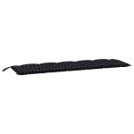 vidaXL Pernă bancă de grădină negru carouri, 180x50x7cm, textil oxford vidaXL Pernă bancă de grădină negru carouri, 180x50x7cm, textil oxford