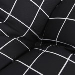 vidaXL Pernă bancă de grădină negru carouri, 180x50x7cm, textil oxford vidaXL Pernă bancă de grădină negru carouri, 180x50x7cm, textil oxford
