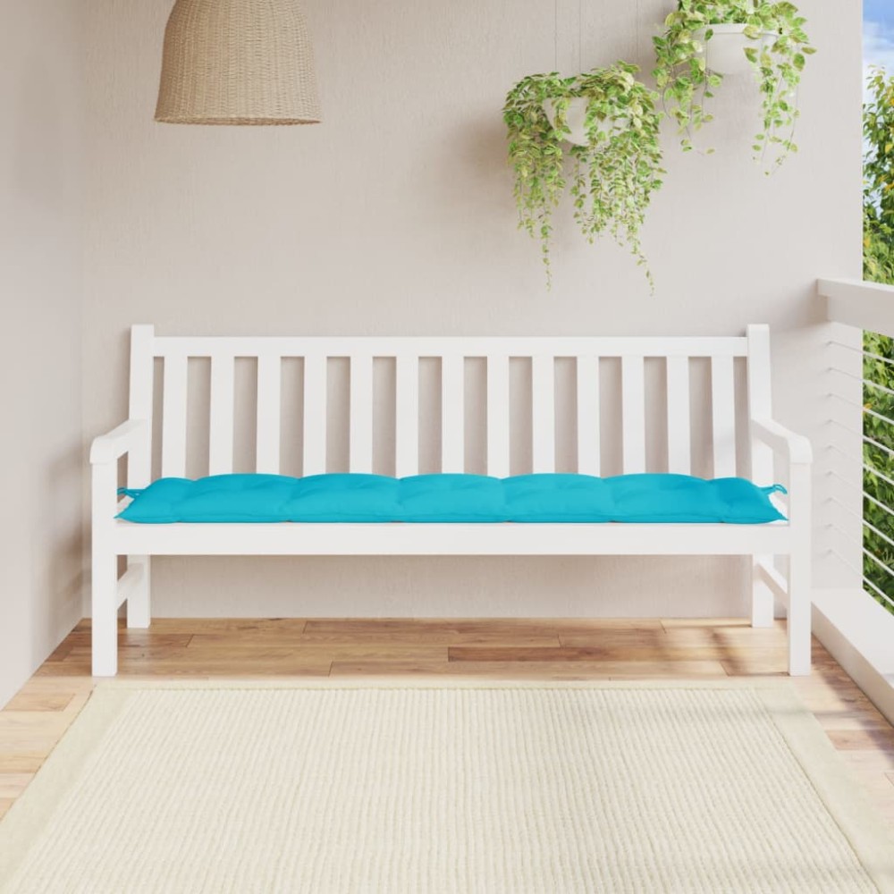 vidaXL Pernă bancă de grădină, turcoaz, 180x50x7 cm, material oxford
