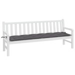 vidaXL Pernă de bancă de grădină, antracit, 200x50x7 cm, textil oxford vidaXL Pernă de bancă de grădină, antracit, 200x50x7 cm, textil oxford