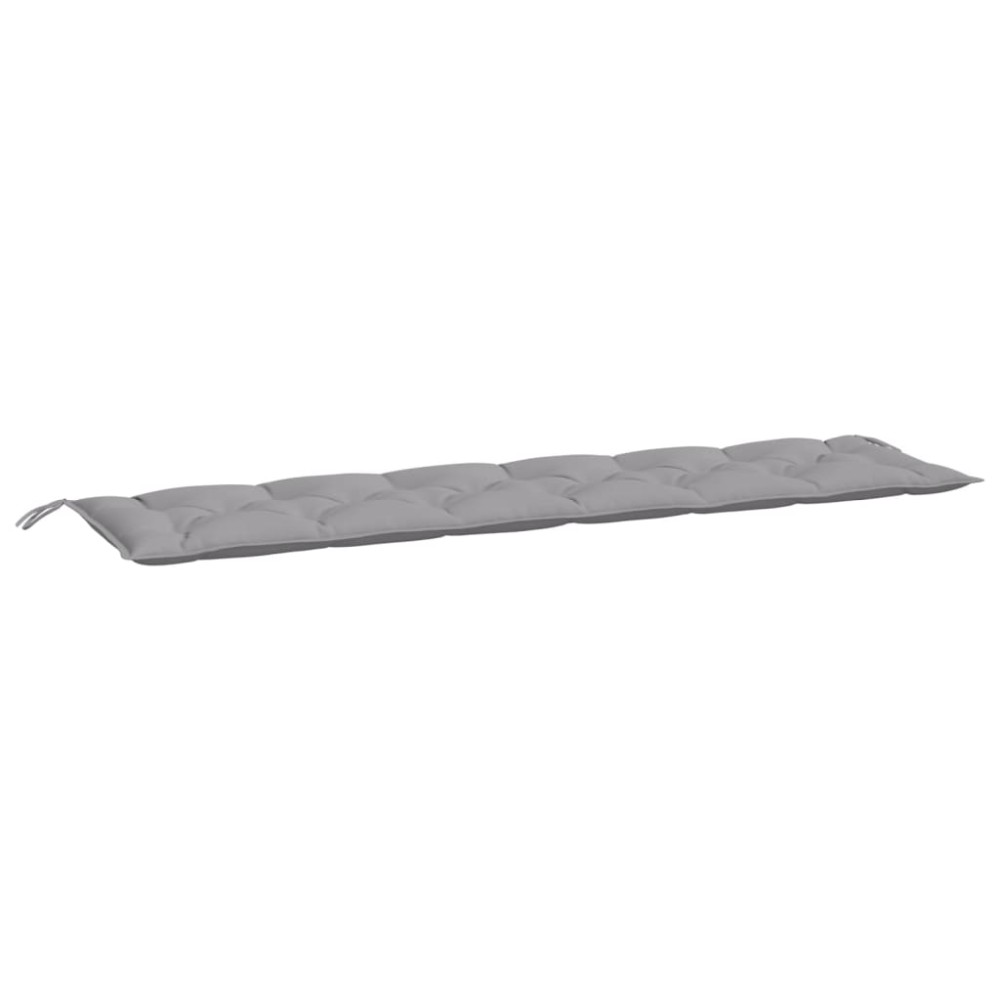 vidaXL Pernă de bancă de grădină, gri, 200x50x7 cm, textil oxford